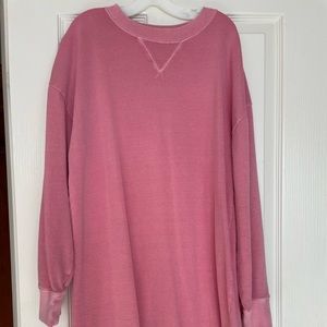 OLD NAVY pink sweatshirt dress. NWOT